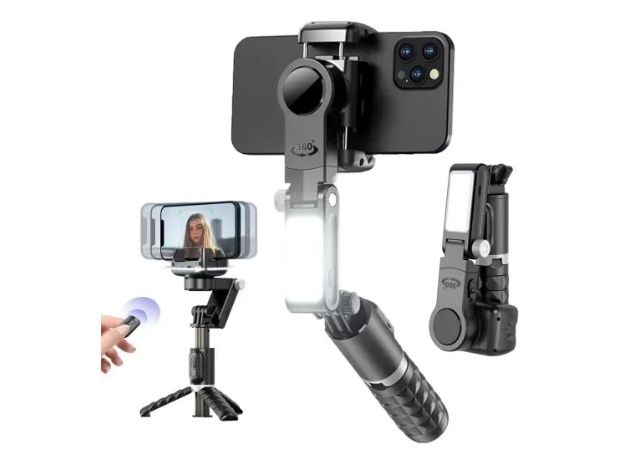 &uu TRIPODE ESTABILIZADOR  CELULAR Y GOPRO LUZ TK-Q18